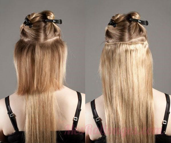 installing clip in hair extensions