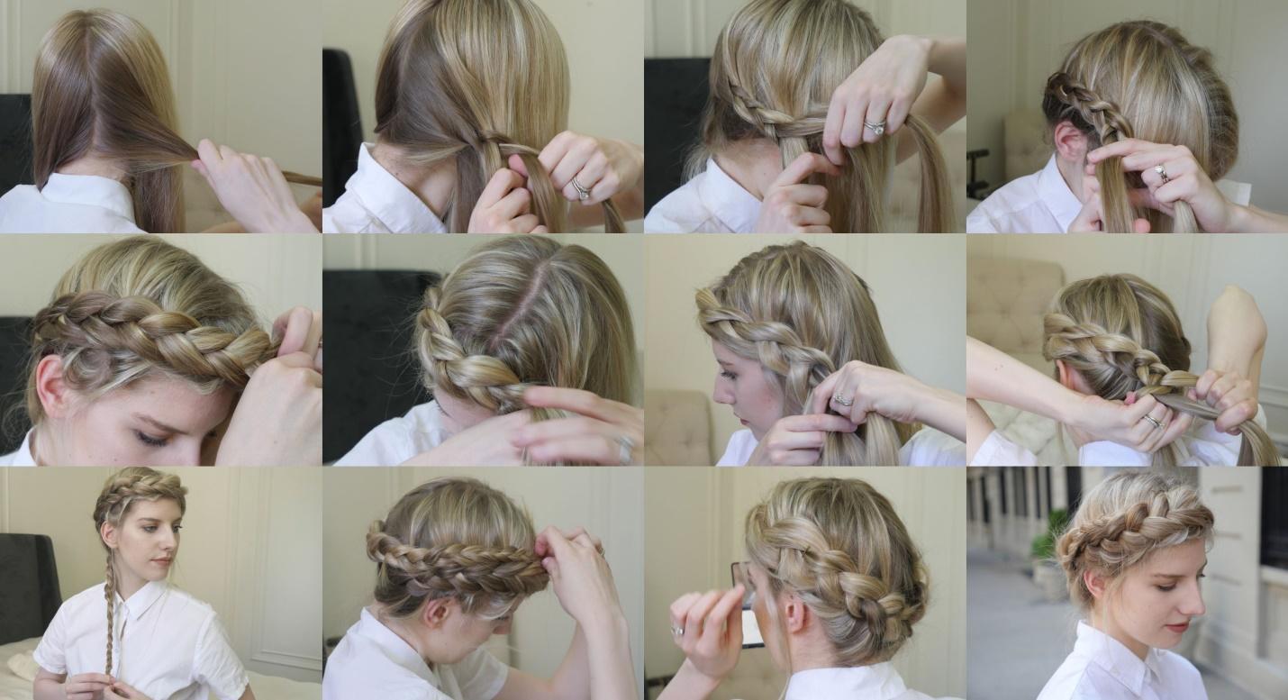 how to dutch braid crown