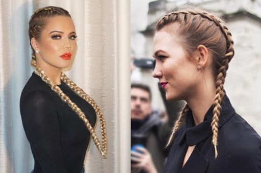 Dutch braid hairstyles