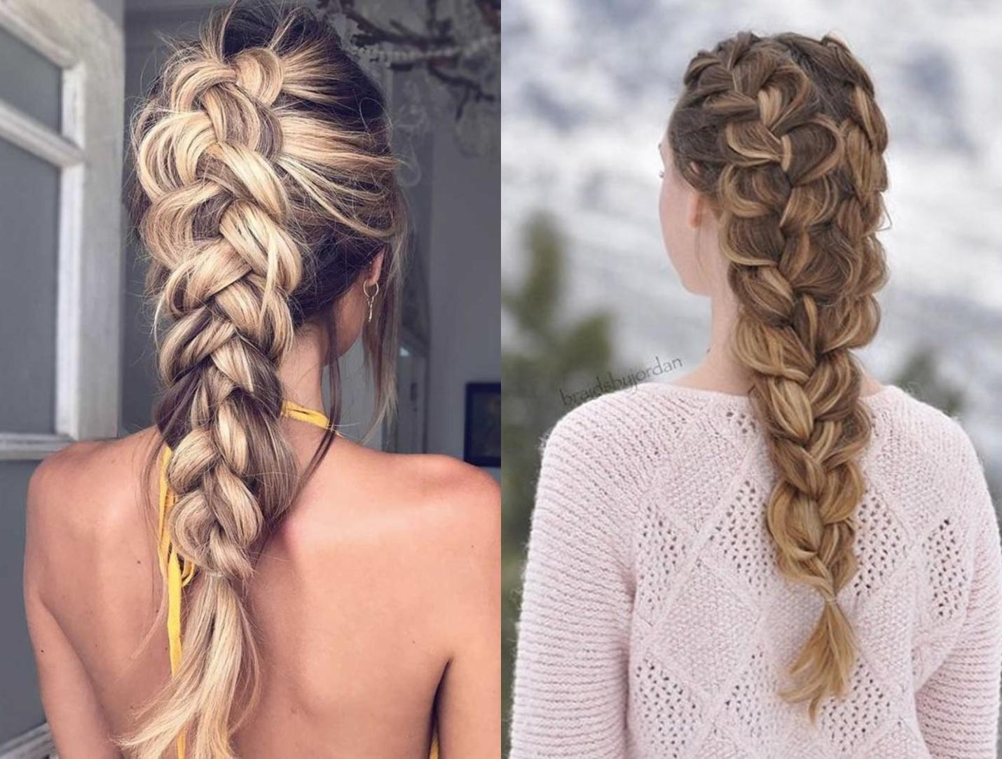 Dutch braid как плести