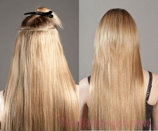 how to instal clip in hair extensions