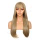 DM1707546-v4 - Long Golden Blonde Synthetic Hair Wig With Bangs [FINAL SALE]