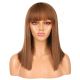 DM1810885-v3 - Short Brunette Brown Synthetic Hair Wig With Bangs [FINAL SALE]