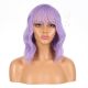 DM1810936-v4 - Short Purple Synthetic Hair Wig With Bangs [FINAL SALE]