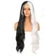 DM2031058-v4 - Long Black & White Synthetic Hair Wig [FINAL SALE]