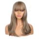 DM2031294-v4 - Long Ash Blonde Synthetic Hair Wig With Bangs [FINAL SALE]