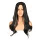 DM2031325-v4 - Long Highlighted Black Synthetic Hair Wig  [FINAL SALE]