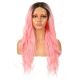 FU190322677-v3 - Long Pink Synthetic Hair Wig  [FINAL SALE]