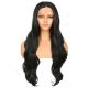 G1611002C-v4 - Long Black Synthetic Hair Wig  [FINAL SALE]