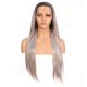 G1901636C-v3 - Long Grey Synthetic Hair Wig [FINAL SALE]