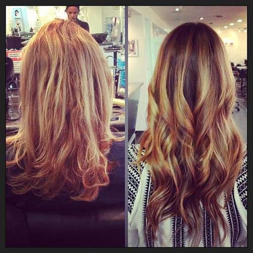 Before after hair extensions